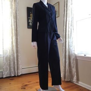 Van Heusen navy pinstriped pant suit